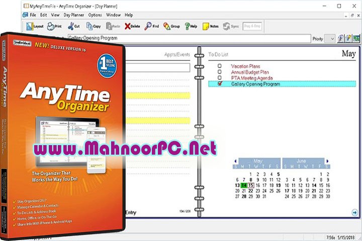AnyTime Organizer Deluxe 16.1.6.0 PC Software