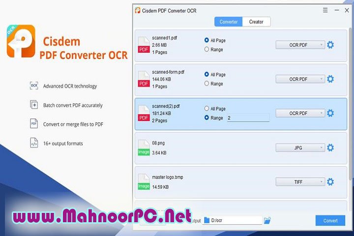 Cisdem PDF Converter OCR 3.1.0 PC Software