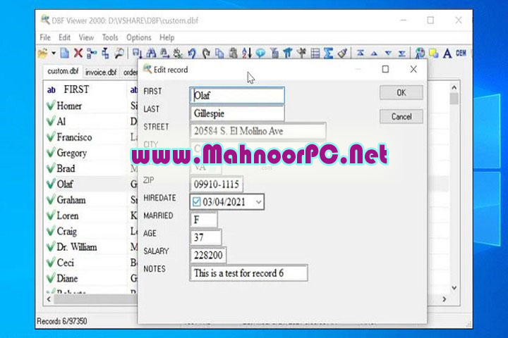 DBF Viewer 2000 v8.35 PC Software