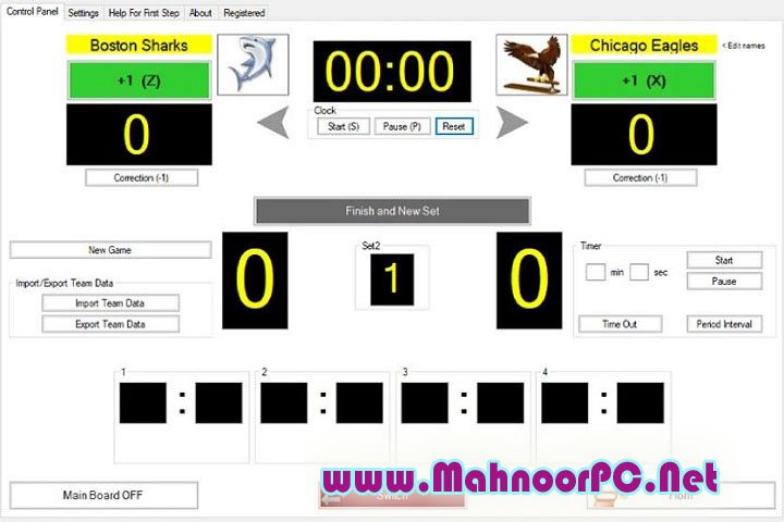 Eguasoft Volleyball Scoreboard 3.5.1.0 PC Software