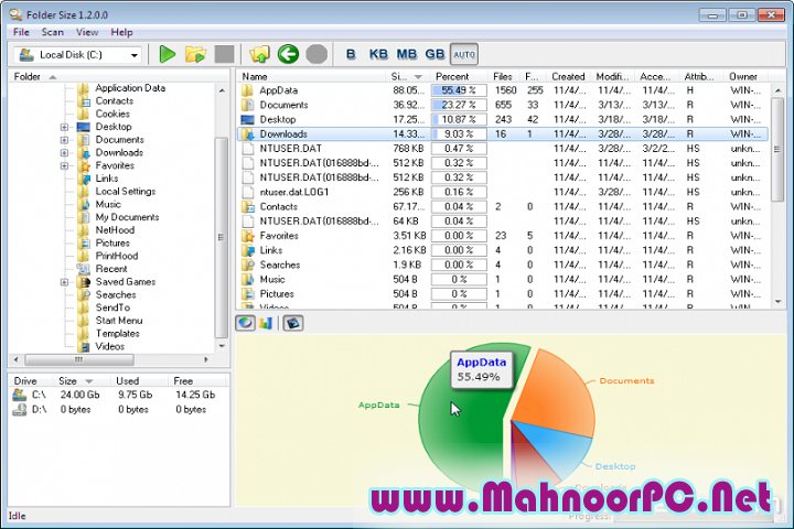Folder Size 5.4.0.1 PC Software