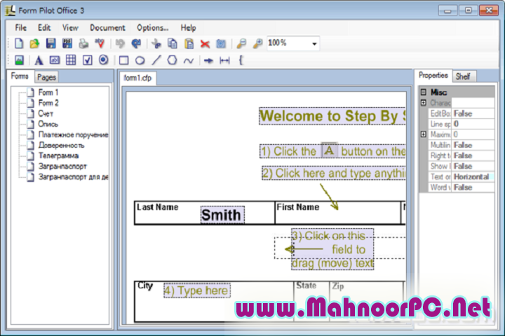 Form Pilot Office 2.84 PC Software