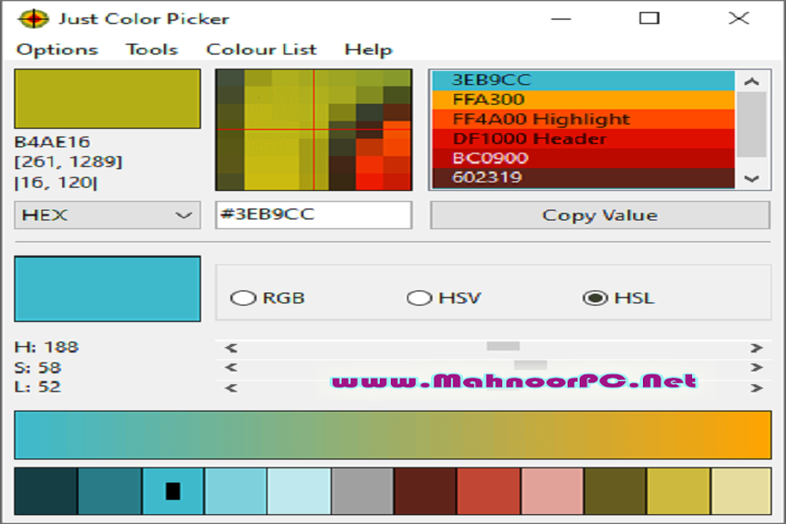 Just Color Picker 6.0 PC Software