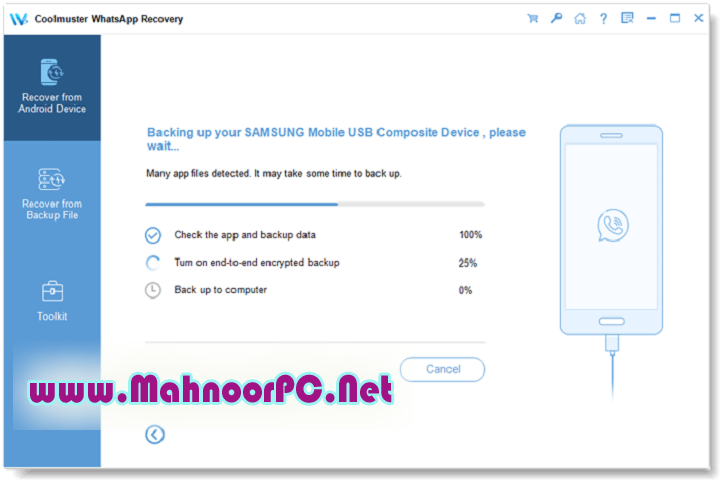 Coolmuster WhatsApp Recovery 2.1.10 PC Software