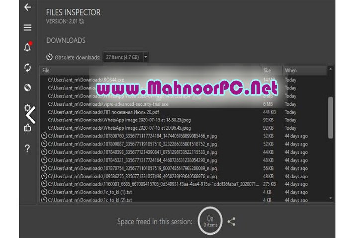 Files Inspector Pro 4.05 PC Software