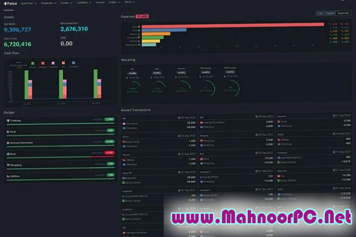 Paisa Personal Finance Manager 0.6.6 PC Software