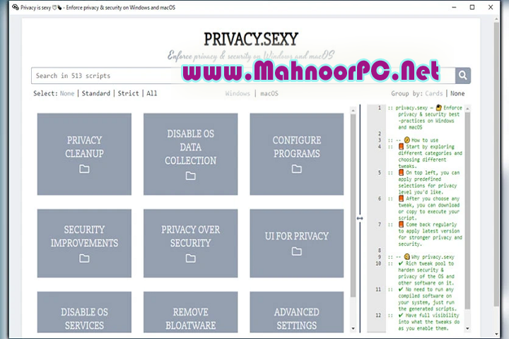 Privacy Sexy 0.13.3 PC Software