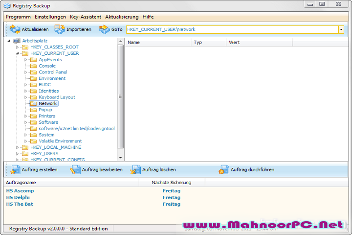 Registry Backup Professional 2.004 PC Software