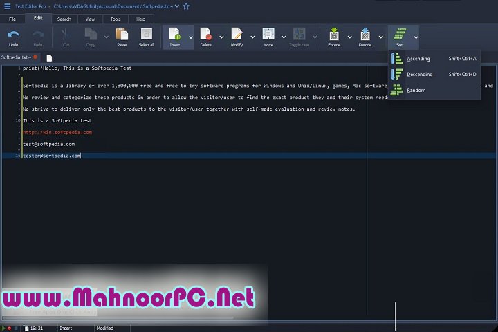 Text Editor Pro 29.1.1 PC Software