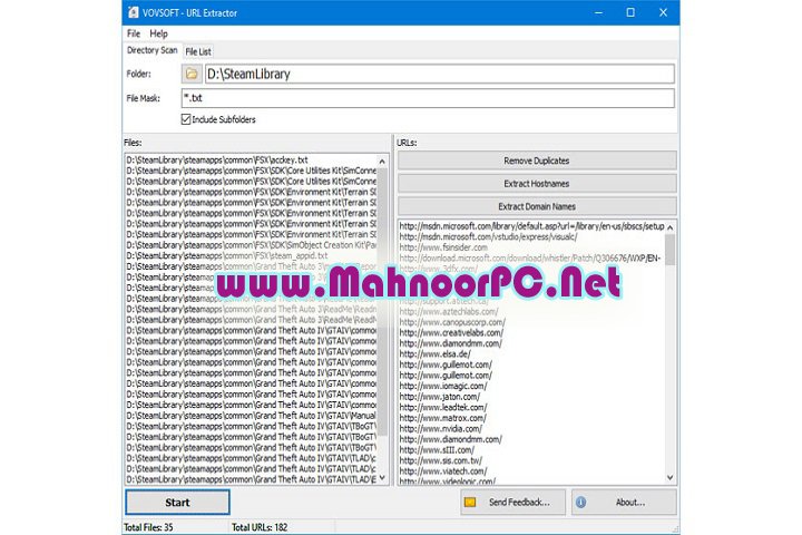 VovSoft URL Extractor 2.2 PC Software