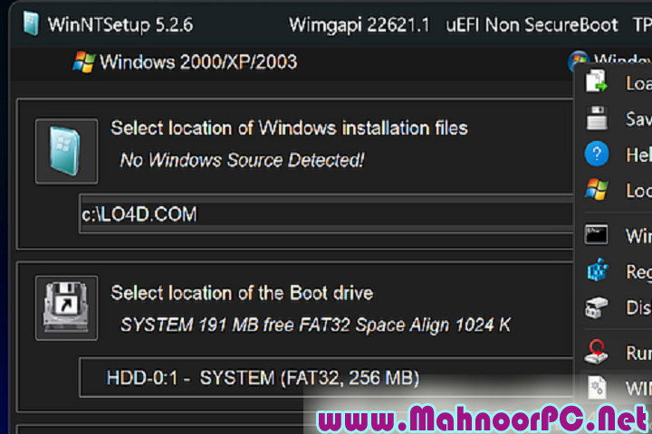 WinNTSetup 5.3.5 PC Software