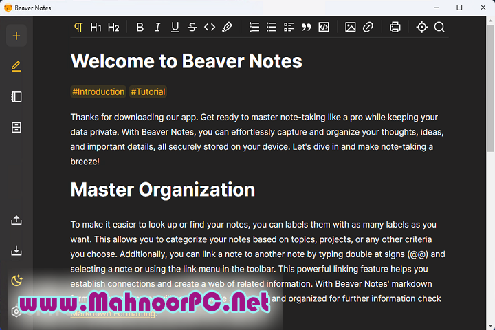 Beaver Notes 3.3.0 PC Software