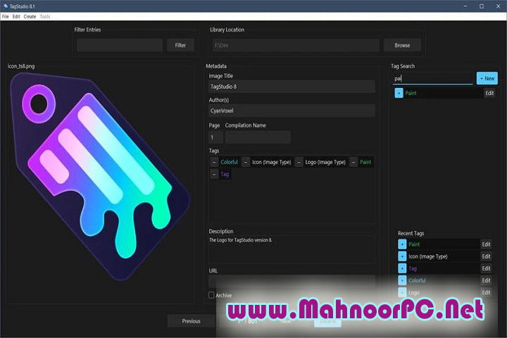 CyanVoxel TagStudio 9.3.1 PC Software