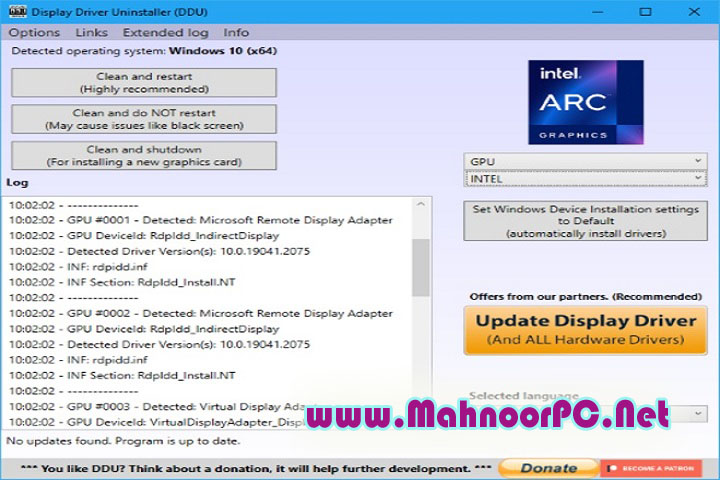 Display Driver Uninstaller 18.0.7.7 PC Software