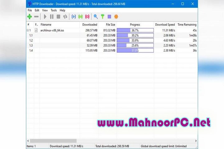 HTTP Downloader 64 PC Software