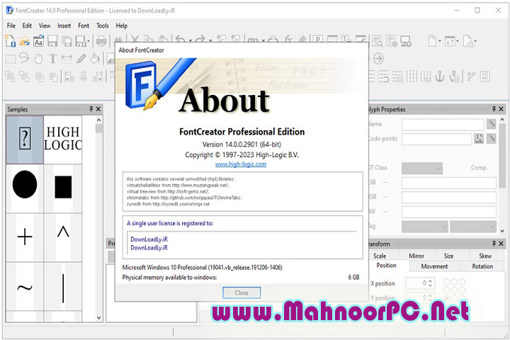 High-Logic FontCreator Pro 15.0.0.2989 PC Software