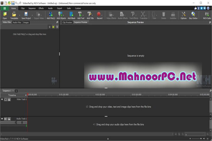 NCH VideoPad Pro 16.25 PC Software