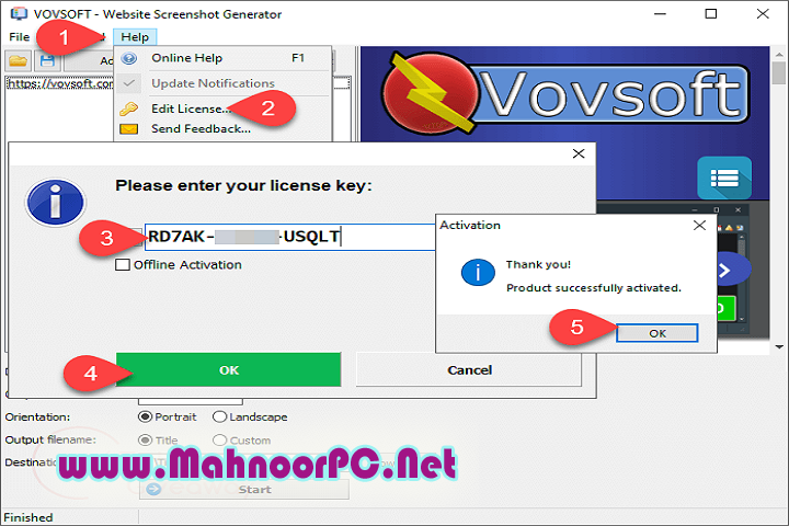 VovSoft Website Screenshot Generator 1.6 PC Software