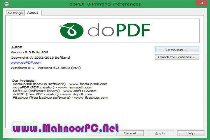 doPDF 11.9.465 PC Software