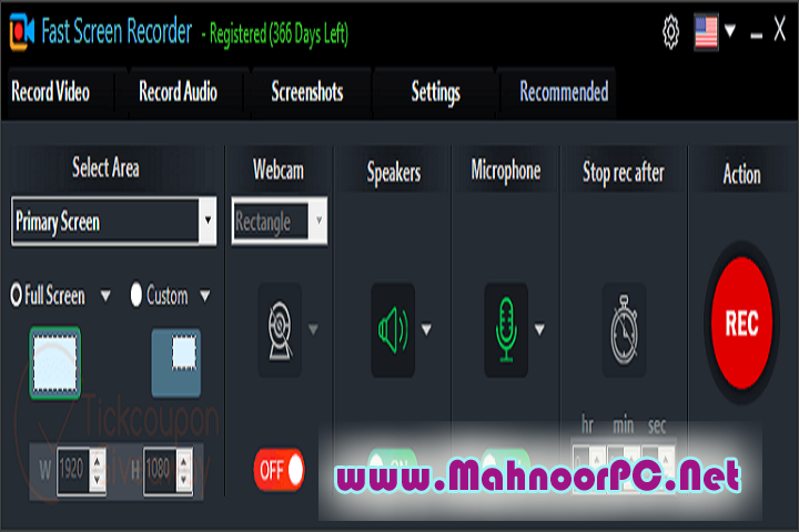 Fast Screen Recorder 2.0.0.9 PC Software