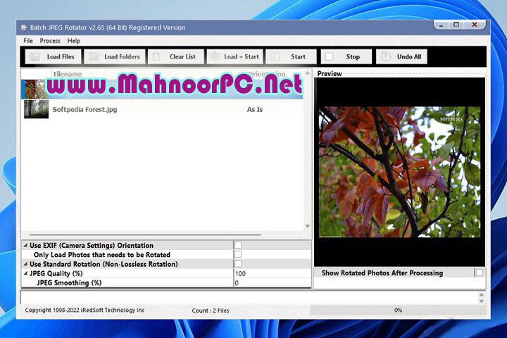 IRedSoft Batch JPEG Rotator 2.84 PC Software