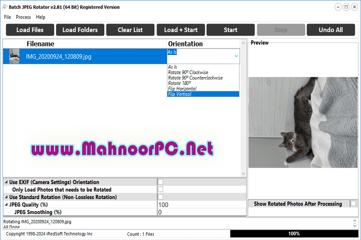 IRedSoft Batch JPEG Rotator 2.84 PC Software