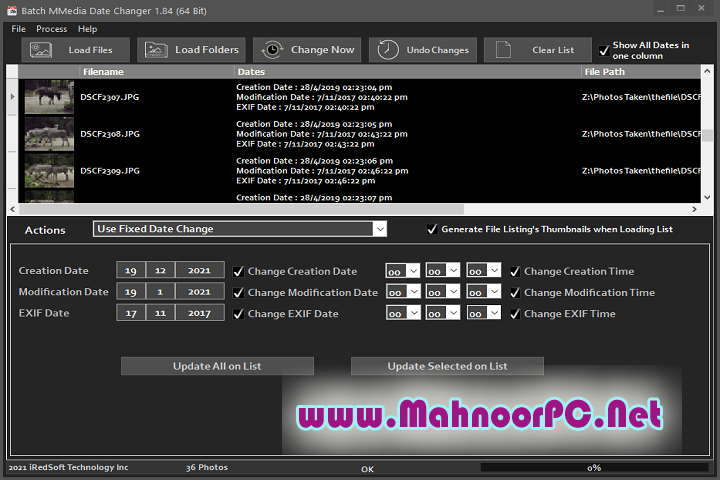 IRedSoft Batch MMedia Date Changer 2.22 PC Software
