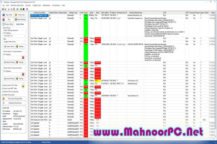 Managed Switch Port Mapping Tool 2.86.7 PC Software