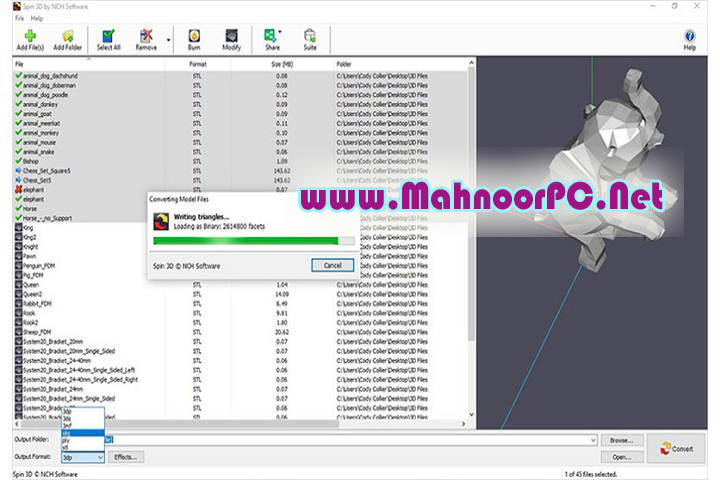 NCH Spin 3D Plus 7.06 PC Software